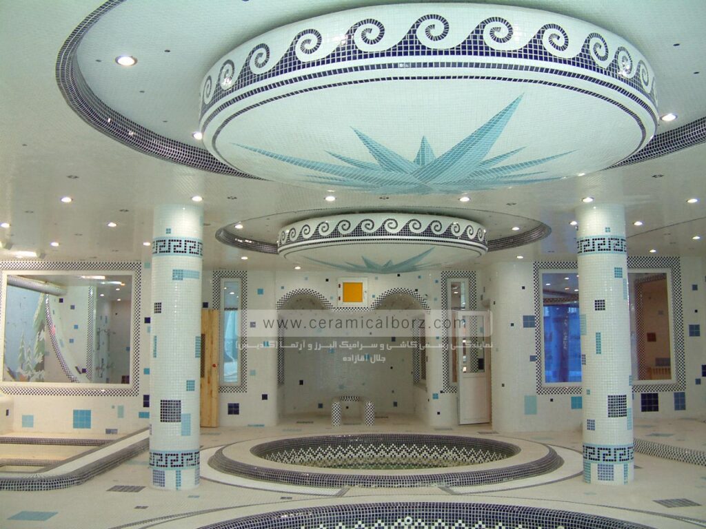 جکوزی و حوضچه آب و سقف